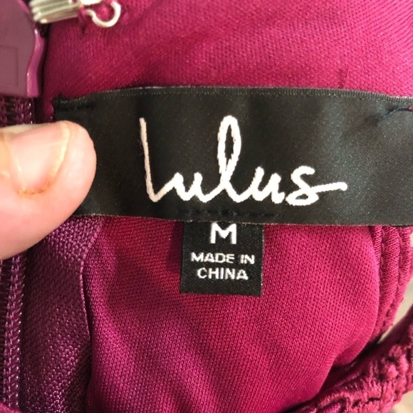 Lulus Love PoemMagenta dress size medium - Picture 14 of 16